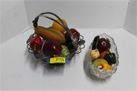 Godinger Basket & Oval 11" Bowl Filled w/ Fruit