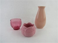 Pink Glass / Ceramic Decorations