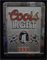 1989 Coors Light Bar Advertising Sign