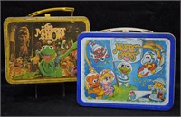 2 pcs. Vintage Muppets Metal Lunch Boxes