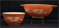 2 pcs. Vintage Pyrex Autumn Harvest Bowls