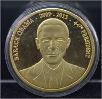 24 Karat Gold CLAD Barack Obama Proof Coin