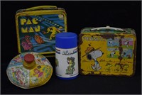3Pcs Vintage Character Lunchboxes & Top