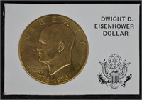 24 K Gold CLAD Eisenhower Coin