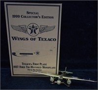 ERTL Wings of Texaco Tri-Motored Monoplane Diecast