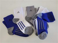 PACK OF 6 ADIDAS YOUTH SOCKS SIZE SMALL