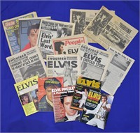 Lot of Elvis Newspapers & Publications