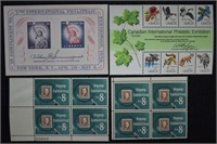 U.S. Stamp Collecting Plate Blocks; Philatelic