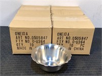 (40) Oneida Small Stainless Steel Bowls