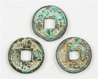 Three Assorted Chinese 1068-77 Xining Tongbao