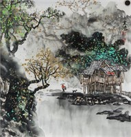 Huang Yunhong 1974- Chinese Watercolor on Paper