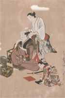 Japanese Woodblock Print on Paper