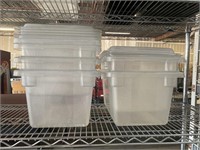 (5) Rubbermaid 5 Gallon Containers w/Lids