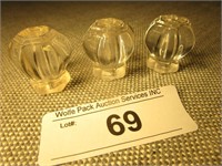 Three Glass Knobs