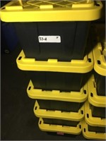 (5) Small Construction Grd Containers (12x16 x 8D)