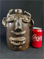 Jerry Brown Pottery Face Jug