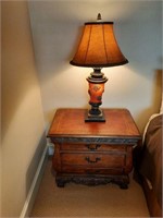 Anteks leather shaded lamp