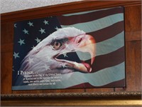 Patriotic Eagle Pledge of Allegiance Bald Eagle