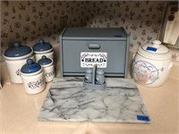 Canisters, Cookie Jar, Bread Box, & More