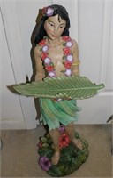 Hawaiian Hula Girl Butler Table 31"h