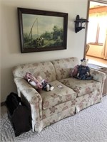 Thompson Print, Loveseat, Mag. Rack