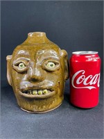 Reggie Meaders Pottery Face Jug