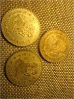 Three 1957 Pesos