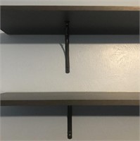 Two Wall Shelves with Brackets