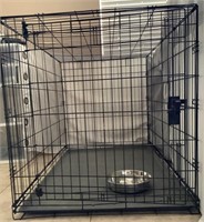 Animal Crate and Bowl