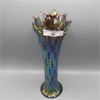 Dugan 11" elec purple Big Basketweave vase