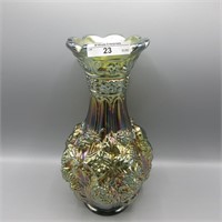 Imp green Loganberry vase - scarce
