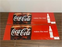 Coke Adv Lighted Merch Logos 39" x 11 Lot 3