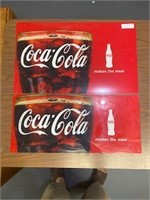 Coke Lighted Merch Logos 24.5" x 15" Lot 8