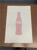 Coke Vinyl Logo 17.5" x 26"  Lot 18