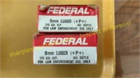 9 mm Luger 115 gr cartridges - 50 ea. (BID X 2)