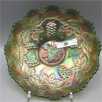 Fenton 7" green Vintage ICS bowl