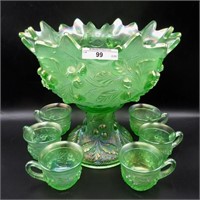 Nwood frosty ice green Acorn Burr 8pc punch set