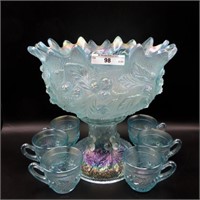 Nwood frosty ice blue Acorn Burr 8pc punch set