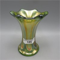 Imp. 4.25" green miniature Morning Glory vase