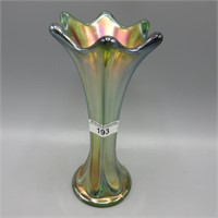 Imp. 6.5" green Morning Glory vase
