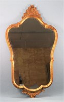 Vintage Italian Rococo Gilt Gesso Mirror