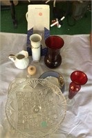-various glass items