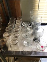 weighted drink glasses & stem ware