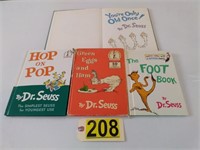 4 Dr. Suess Books As Is