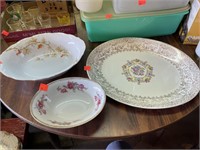 3 ct. - Vintage Serving Dishes (See Pictures)