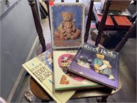Group Lot Teddy Bear Books & Tin