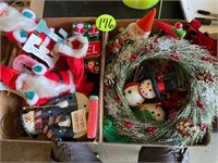 (2) Boxes of Christmas Items