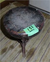 vintage steel milking stool