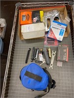 Bike tool kit, staple gun, etc