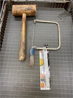 Mallet, coping saw
